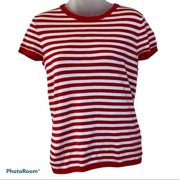 Premise Pink Striped Short Sleeve Top Size XS - Picture 1 of 4